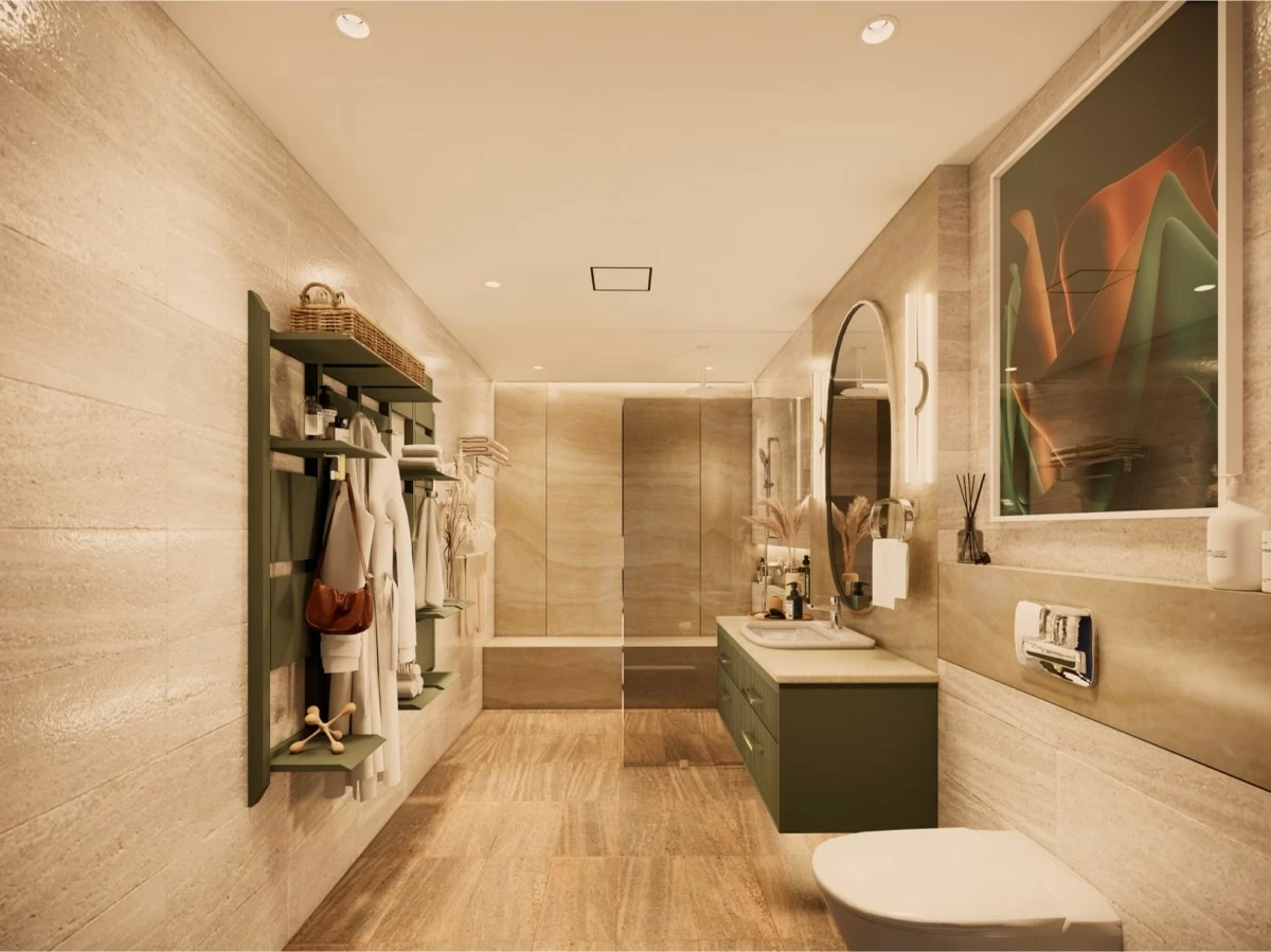 Bonalos’ winning entry, SereniScape Retreat, won the ASDA 2024 APAC Grand Prize with its hospitality bathroom concept combining Loven’s curves, Aero-lite’s slim design, and modular storage for a tailored guest experience.