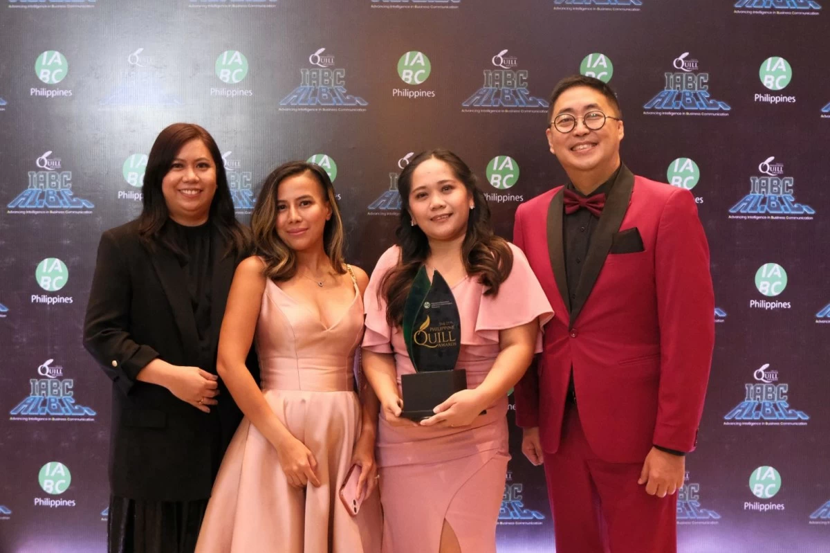 The ABS-CBN Corporate Communications team headed by Kane Errol Choa (right).