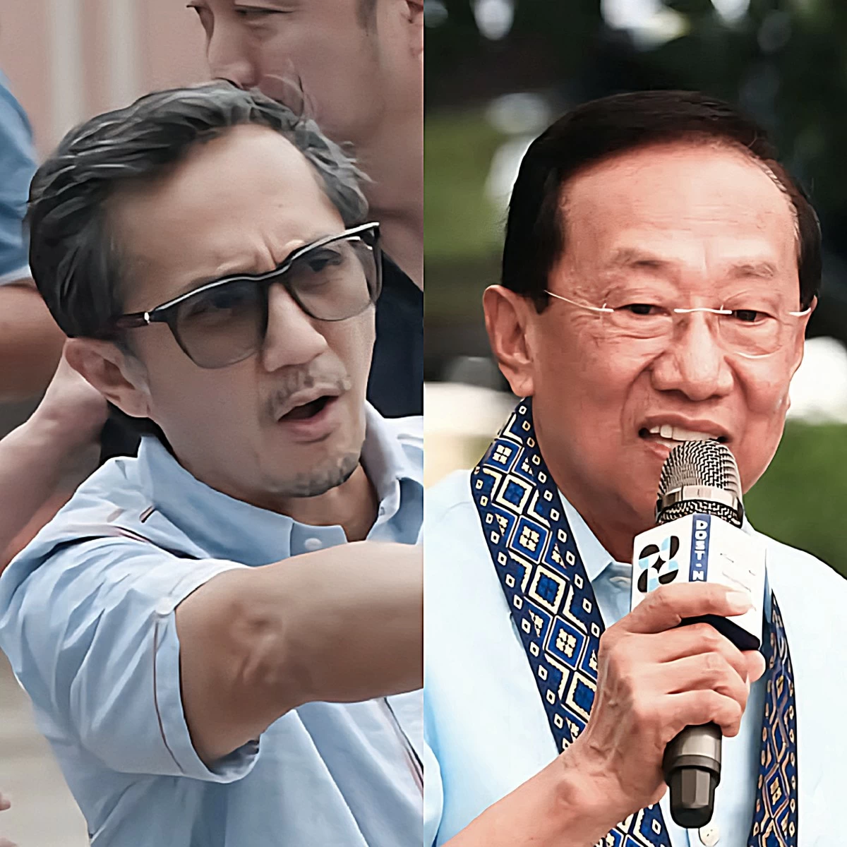 Incoming DPWH Secretary Vince Dizon and outgoing secretary Manuel Bonoan (Facebook)