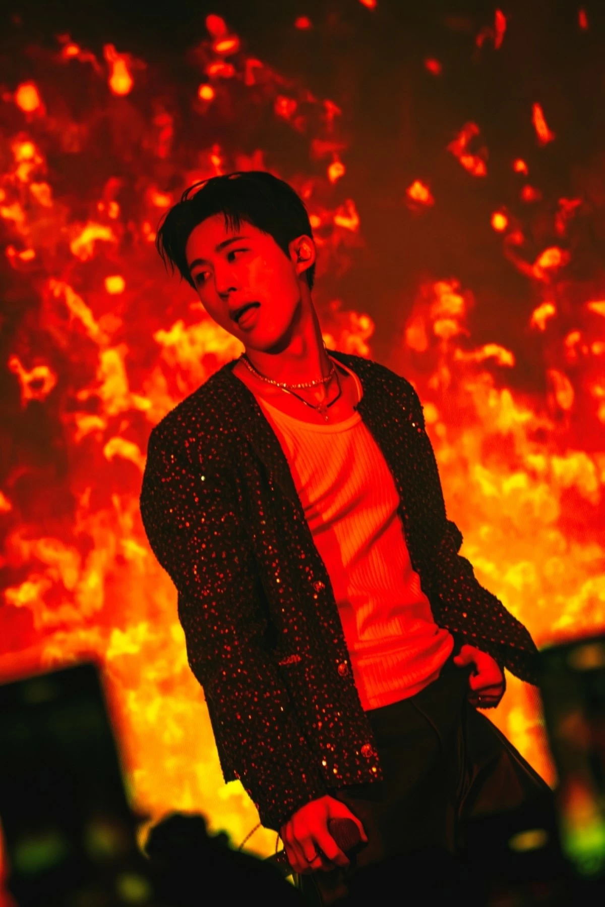 B.I performing at his “The Last Parade Tour in Manila” on Aug. 30 at the SM North EDSA Skydome (Photo courtesy of Diadema Paiso)