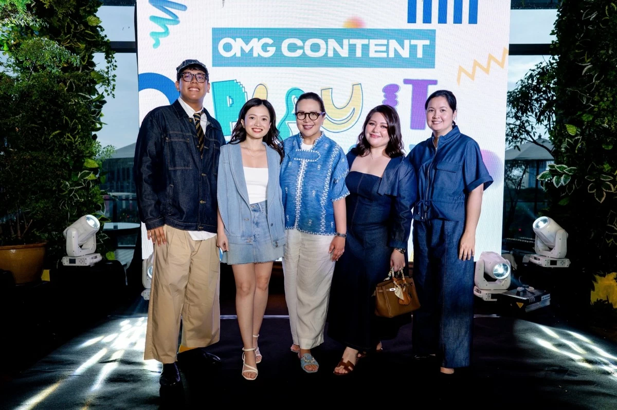 (L-R): OMG Socials Lead, Jeremy Guinid; General Manager for CREO, Ayel Agbanlog-Lim; OMG Philippines President and CEO, Mary Buenaventura; Head of OMG Content Creatives, Agatha Sio; and General Manager for OMG Activations, Agnes Chuapoco