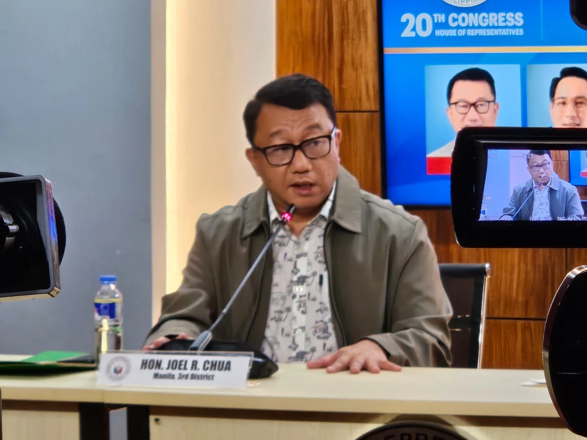 Manila 3rd district Rep. Joel Chua (Ellson Quismorio/ MANILA BULLETIN)