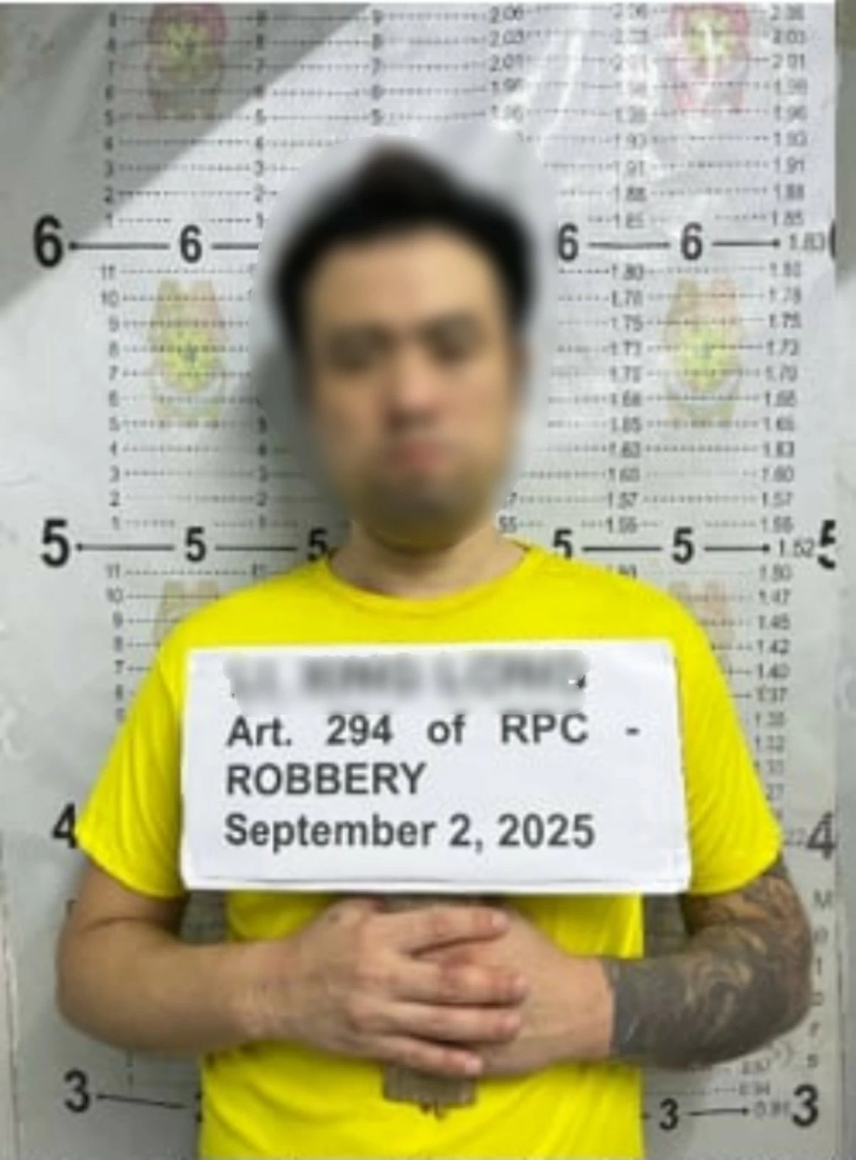The arrested suspect (Photo from Pasay City POlice)