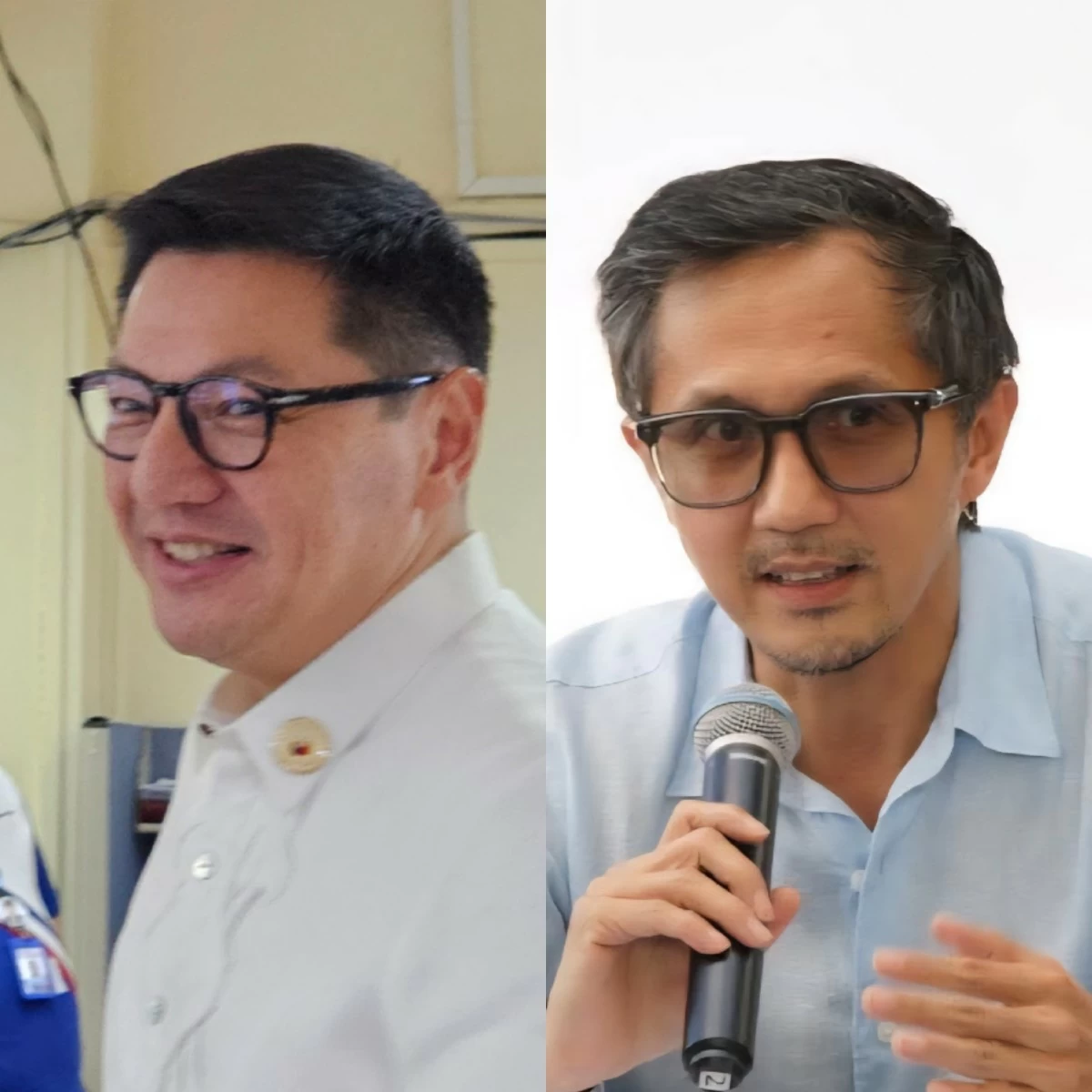 Bagong Henerasyon (BH) Party-list Rep. Robert Nazal (left), DPWH Secretary Vince Dizon (MANILA BULLETIN, Facebook)