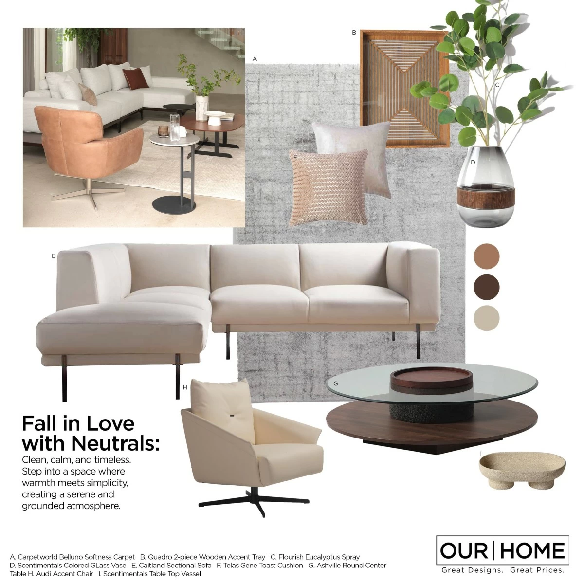 When you’re in the mood for calm, neutrals bring balance and simplicity. Soft tones and natural accents create a serene home that’s effortlessly timeless.