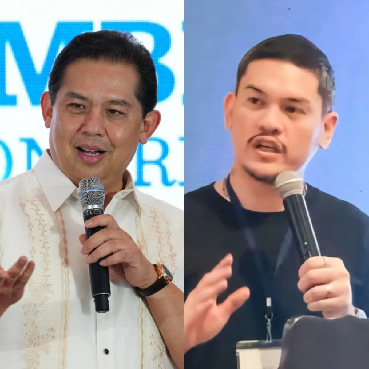 House Speaker Martin Romualdez (left), Davao City Mayor Sebastian "Baste" Duterte (PPAB, Facebook)
