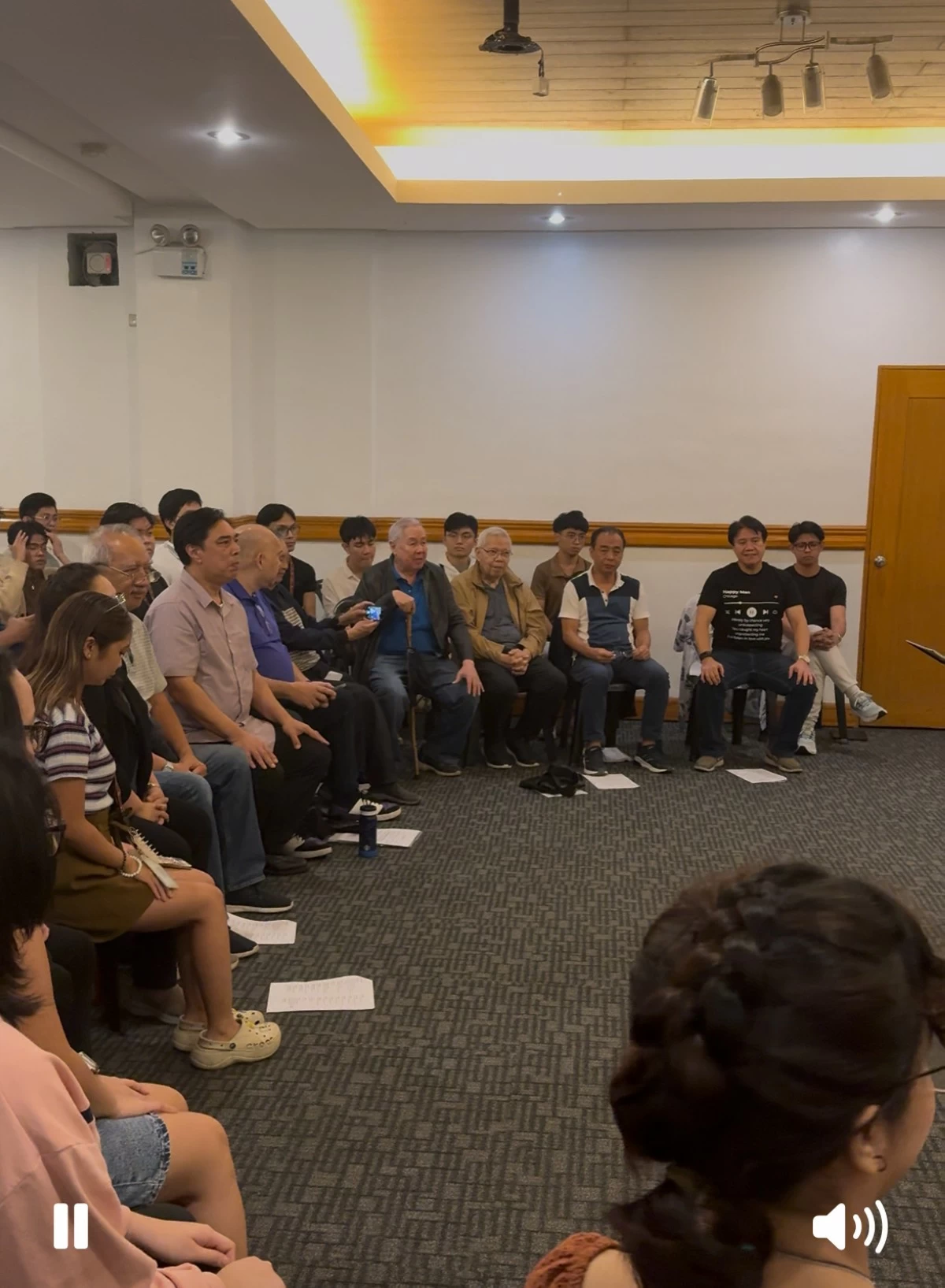 Pan Xenia and Adelfe Enu Crea Singers practicing with the UP Concert Chorus and Conductor Jai Aracama