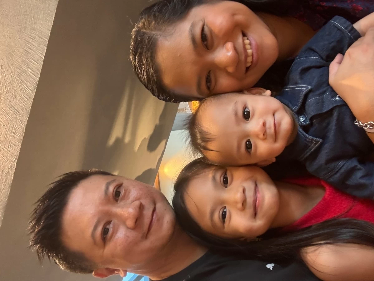 Krys Salcedo-Policarpio and her family