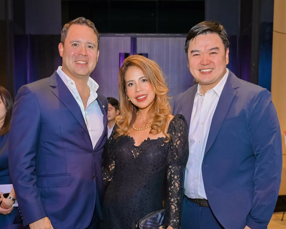 Jewelmer’s Jacques Branellac and Mia Branellac with Hans Sy, Jr.