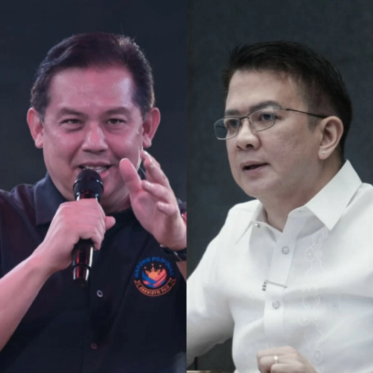 House Speaker Martin Romualdez (left), Senator Francis "Chiz" Escudero (PPAB, Facebook)