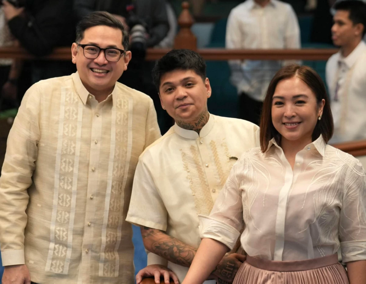 Sen. Bam Aquino, Filipino rapper Pio Balbuena, and Marikina City Mayor Maan Teodoro.