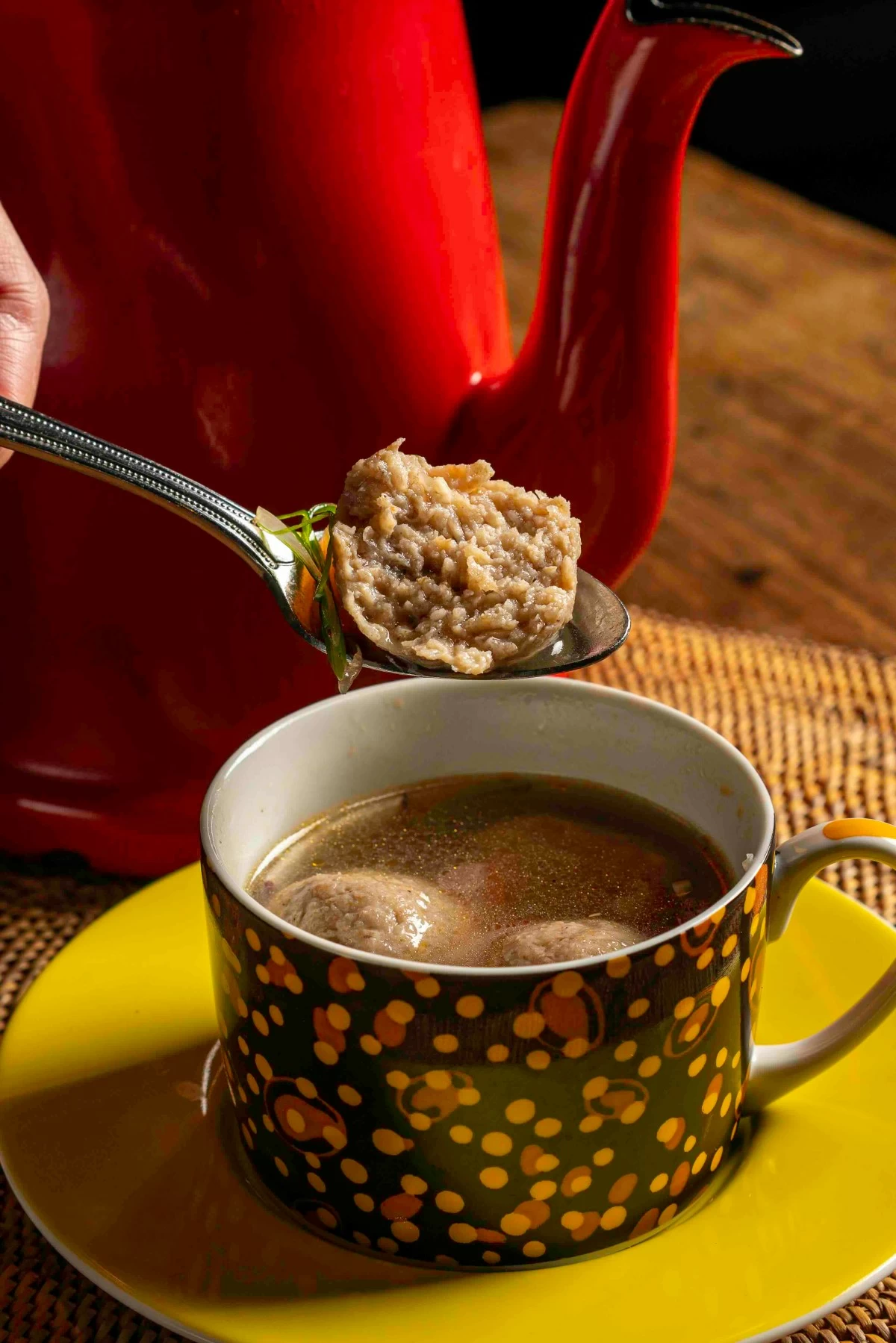 HEARTY HERITAGE Uved Soup warms with ginger broth, banana corm, fish, and pork meatballs, a comforting taste of Ivatan tradition.
