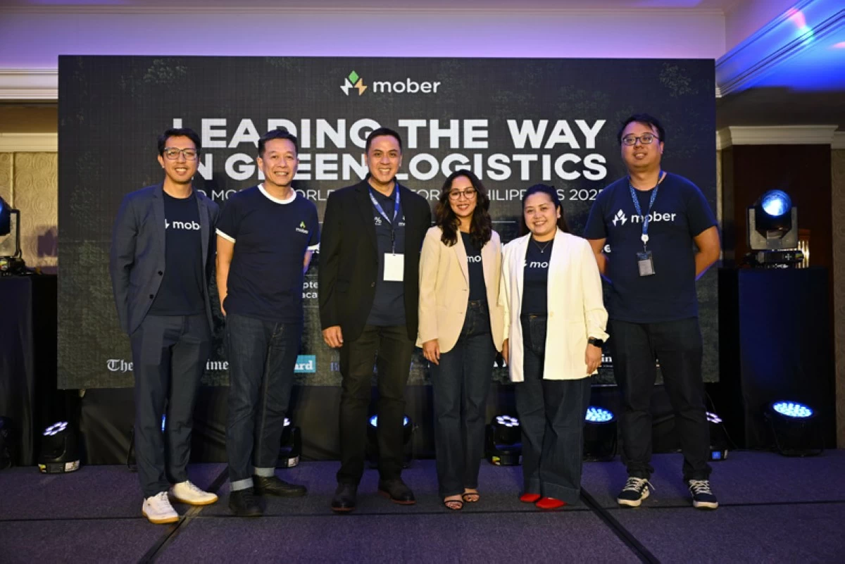 Mober’s executive committee poses for a photo (from left): Miguel Bermundo, Vice President for People and Sustainability, Mober; Dennis Ng, Founder and CEO, Mober; Feliciano Marcelo, Vice President for Operations and Sales, Mober; Cherifer Santos, Vice President for Brand Marketing and Communications, Mober; Jade Hugo, Co-Founder and Chief Business Officer, Mober; and Wai Chew Chia, Chief Commercial Officer, Mober.