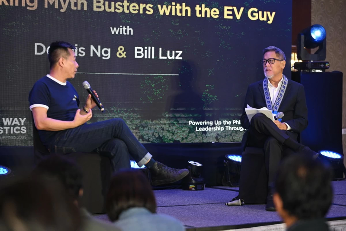 Mober Founder and CEO, Dennis Ng, busts EV myths with Liveable Cities Philippines Chairman, Guillermo Luz.