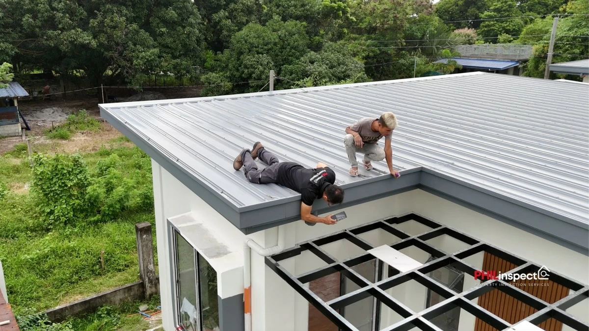 A clogged gutter is a common cause of flooding in homes.