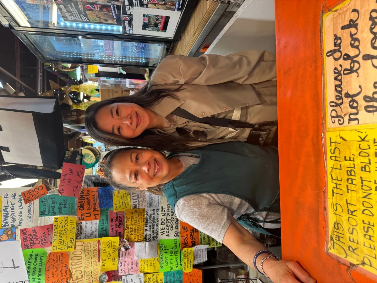 KABABAYANS The author with Ate Lei of O Mart