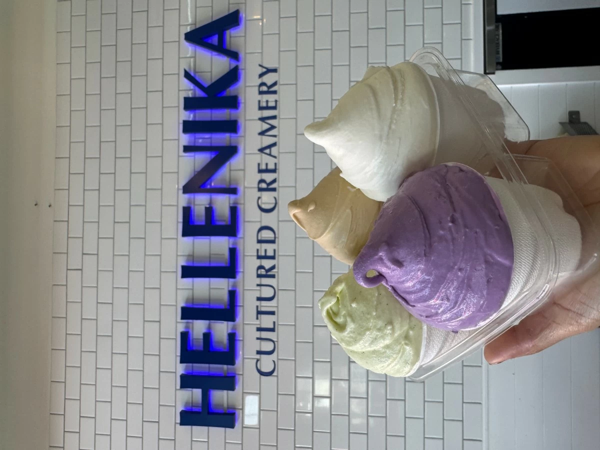 SWEET TREAT Hellenika Cultured Creamery's Jackfruit Pandan, Kapeng Barako Calamansi Curd, and Ube Coconut