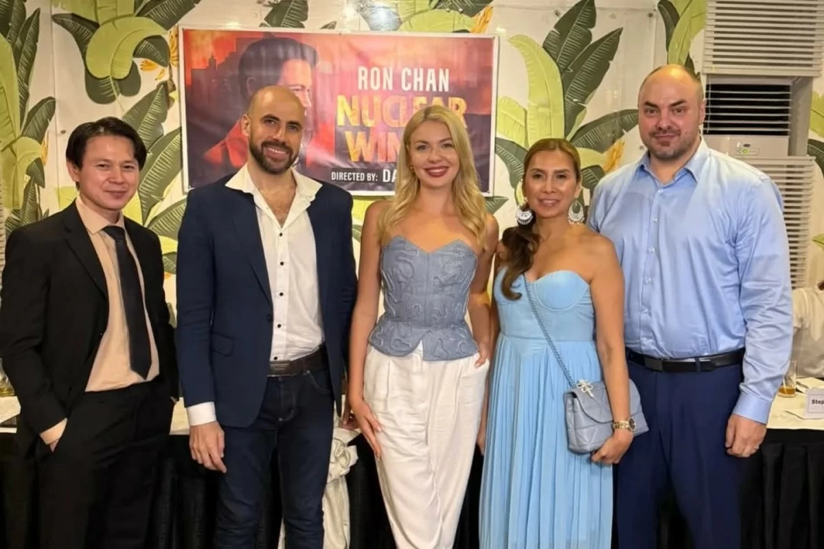 The cast of the movie 'Nuclear Winter.' From left: Ron Chan, Hassan Reda, Anastasiia Dymchenko, Elnora Rose Cellis, and Vincent Fredriksen.