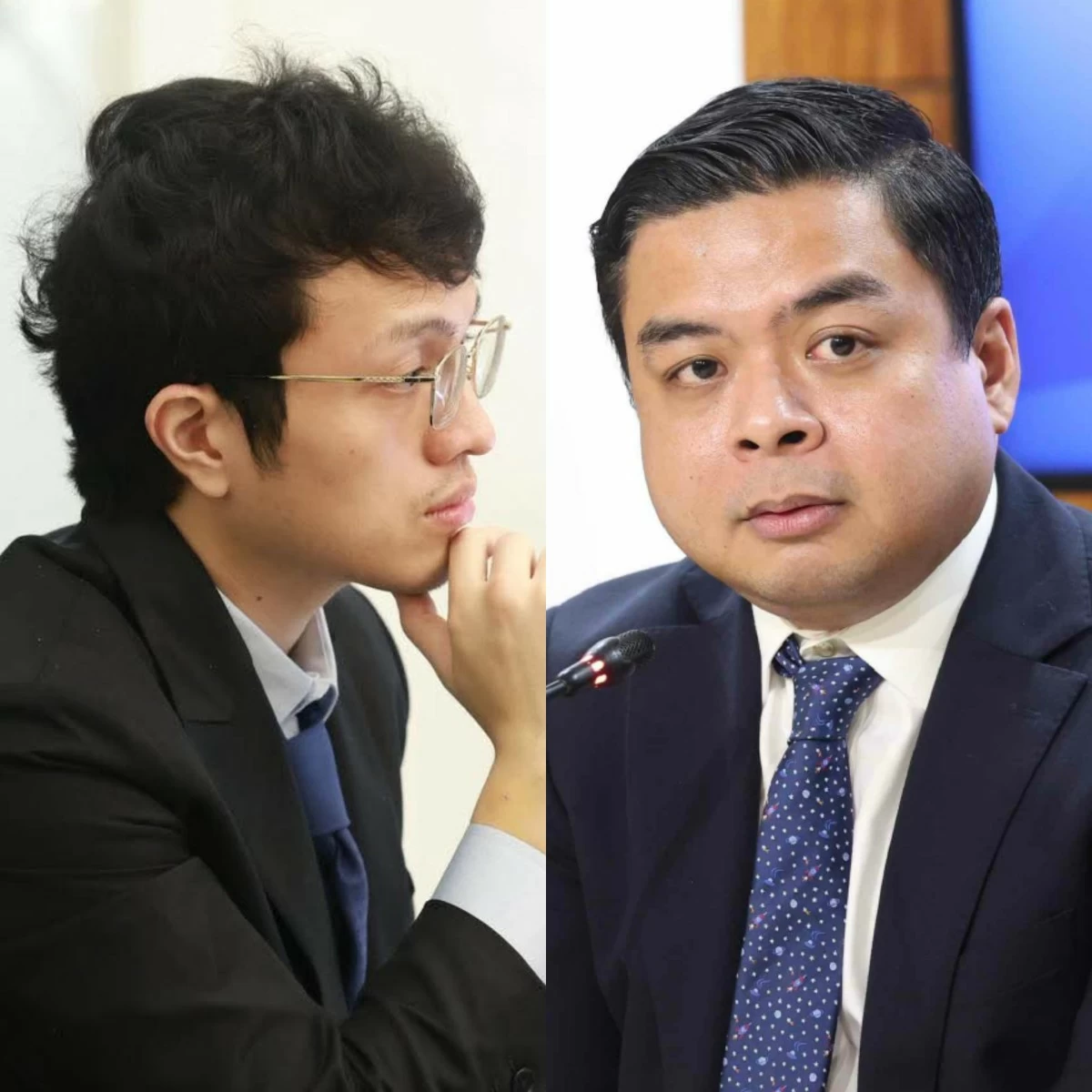 Cavite 4th district Rep. Francisco "Kiko" Barzaga (left), Bicol Saro Party-list Rep. Terry Ridon (Facebook, PPAB)