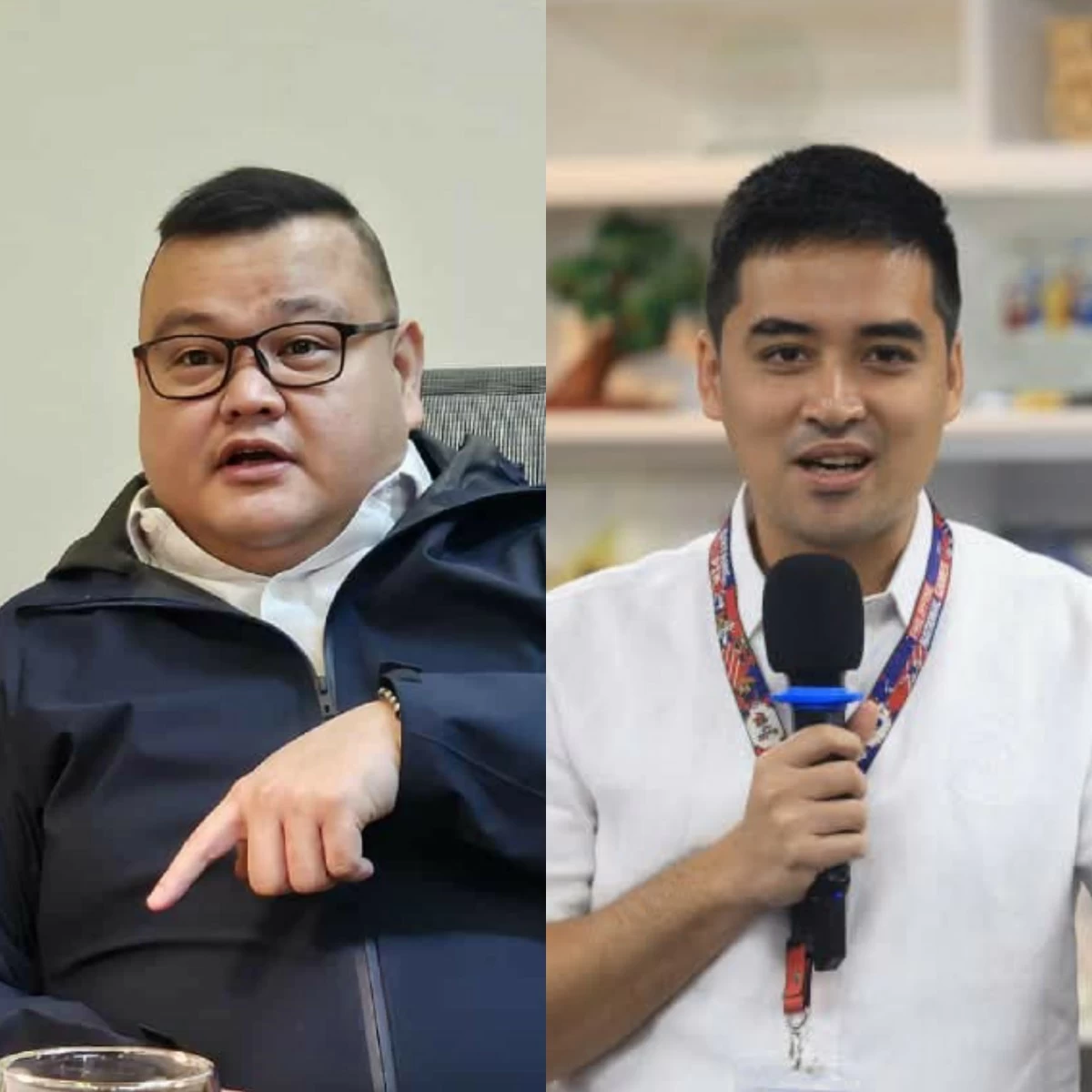 Quezon City 5th district Rep. PM Vargas (left), Pasig City Mayor Vico Sotto (MANILA BULLETIN, Facebook)