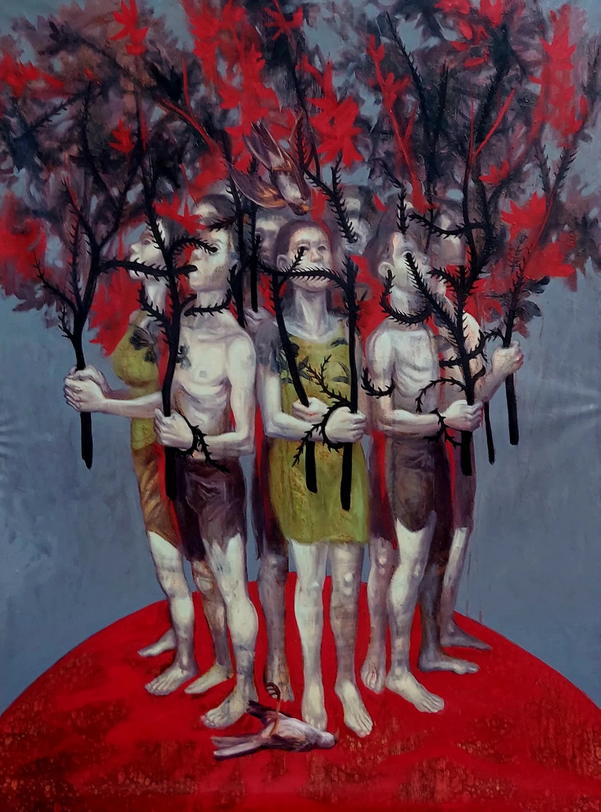 'SANLAKSANG NALINLANG,' 48x36 inches, oil on canvas, 2025