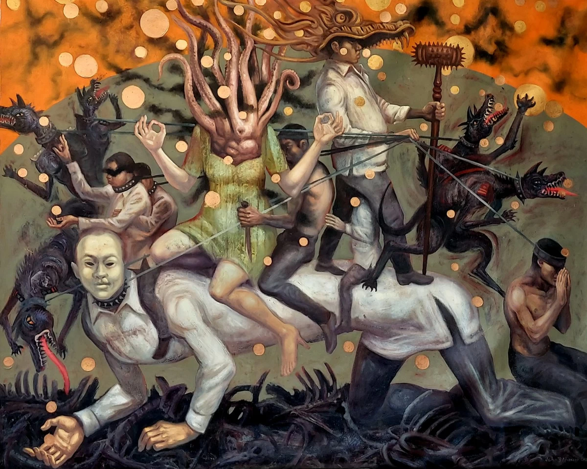 'SABWATAN NG MGA SUKAB,' 48x60 inches, oil on canvas, 2025