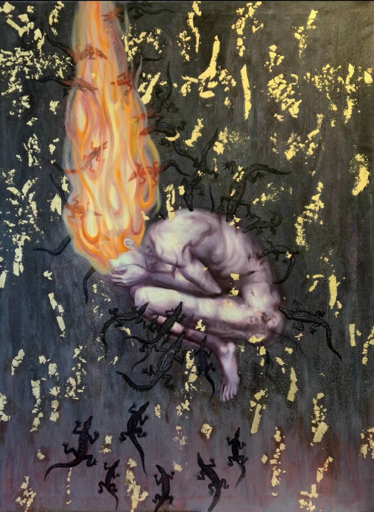 'LIYAB SA ISIP,' 48x48 inches, oil on canvas, 2025