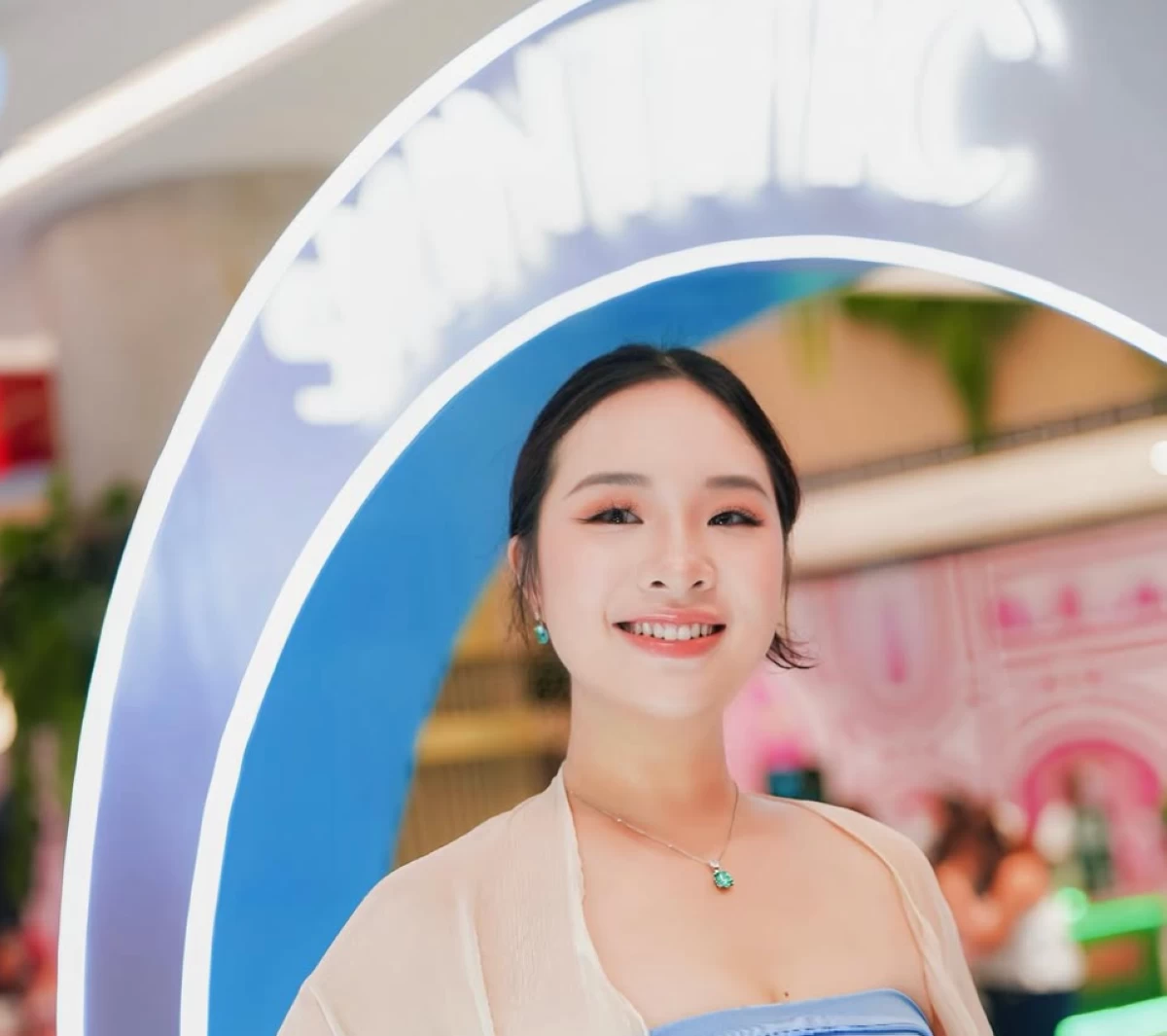 Miss Charity International 2024 Jessie Zou at the Skintific launch held at SM North EDSA in Quezon City. (Images courtesy of Instagram)