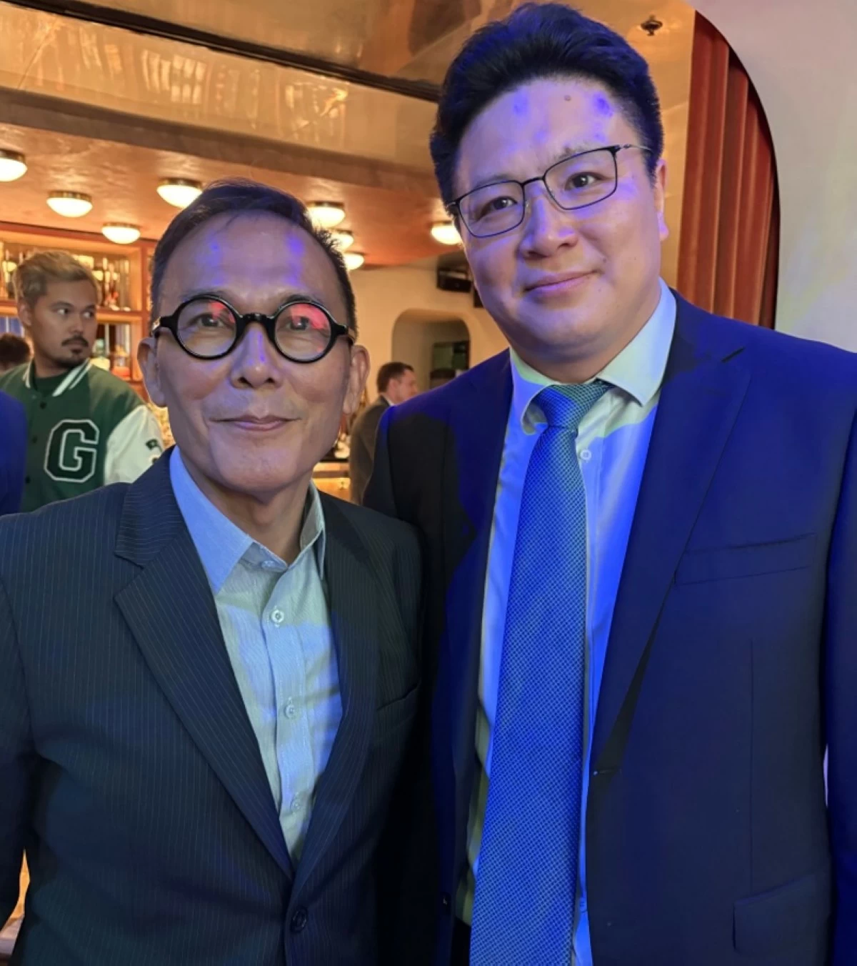 Antonio Cabangon-Chua publisher of Business Mirror with Counsellor  Ji Lingpeng Ph.D of People’s Republic of  China Embassy 

