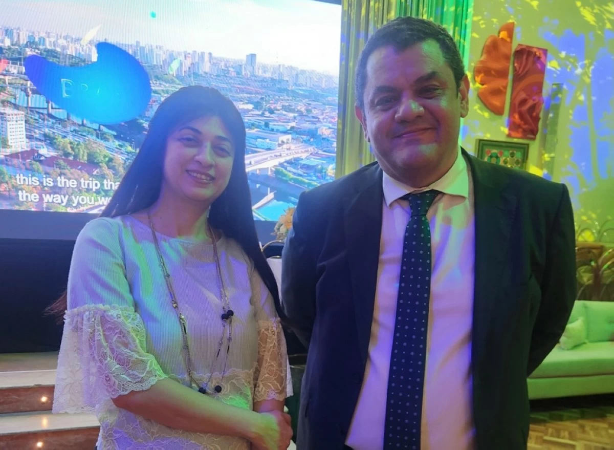 Ambassador  Nader Nabil Zaki of Egypt Embassy  and spouse Mme . Nancy Ramzy

