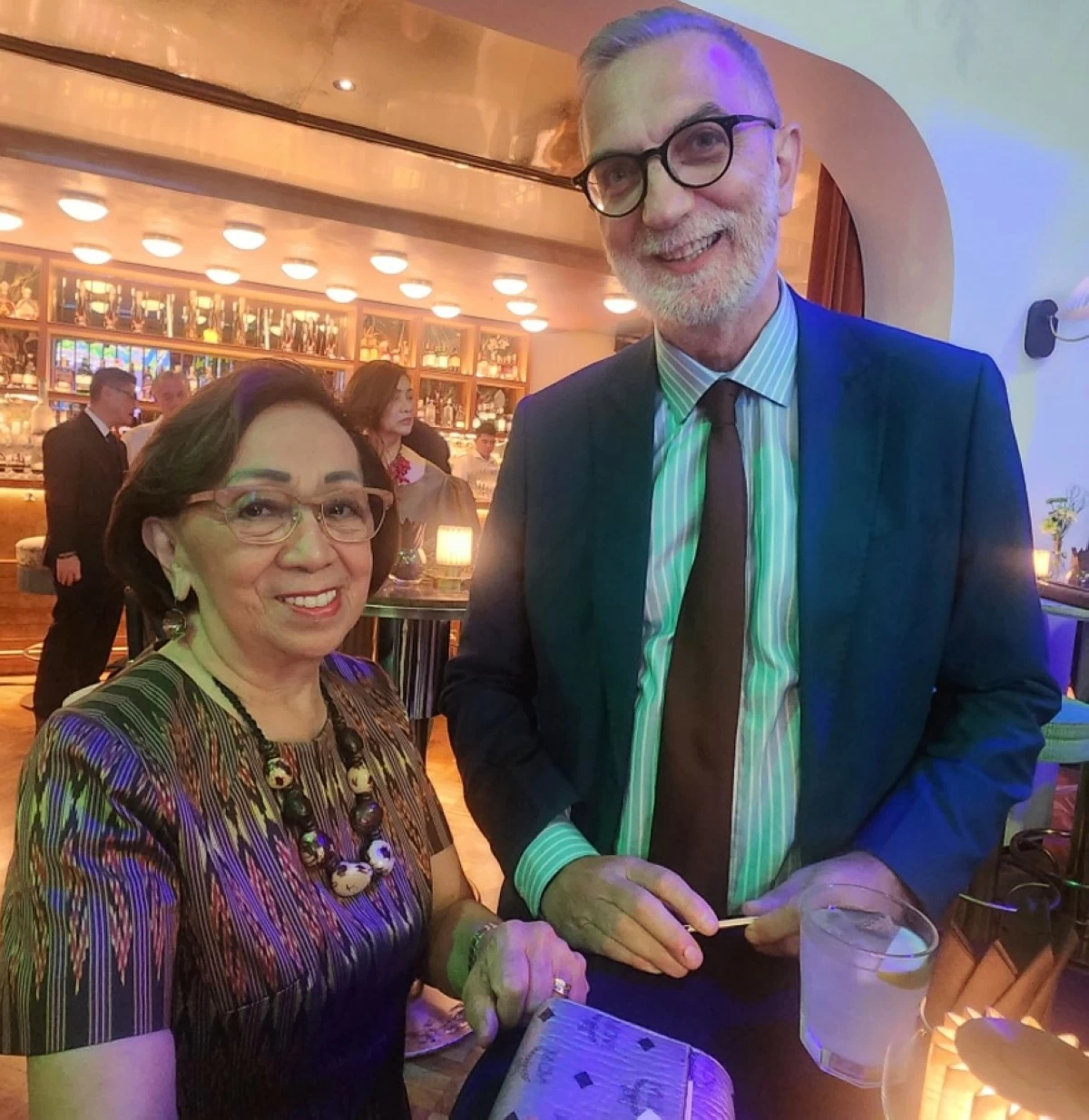 Ambassador Delia Domingo-Albert with Ambassador Davide Giglio of Italy Embassy