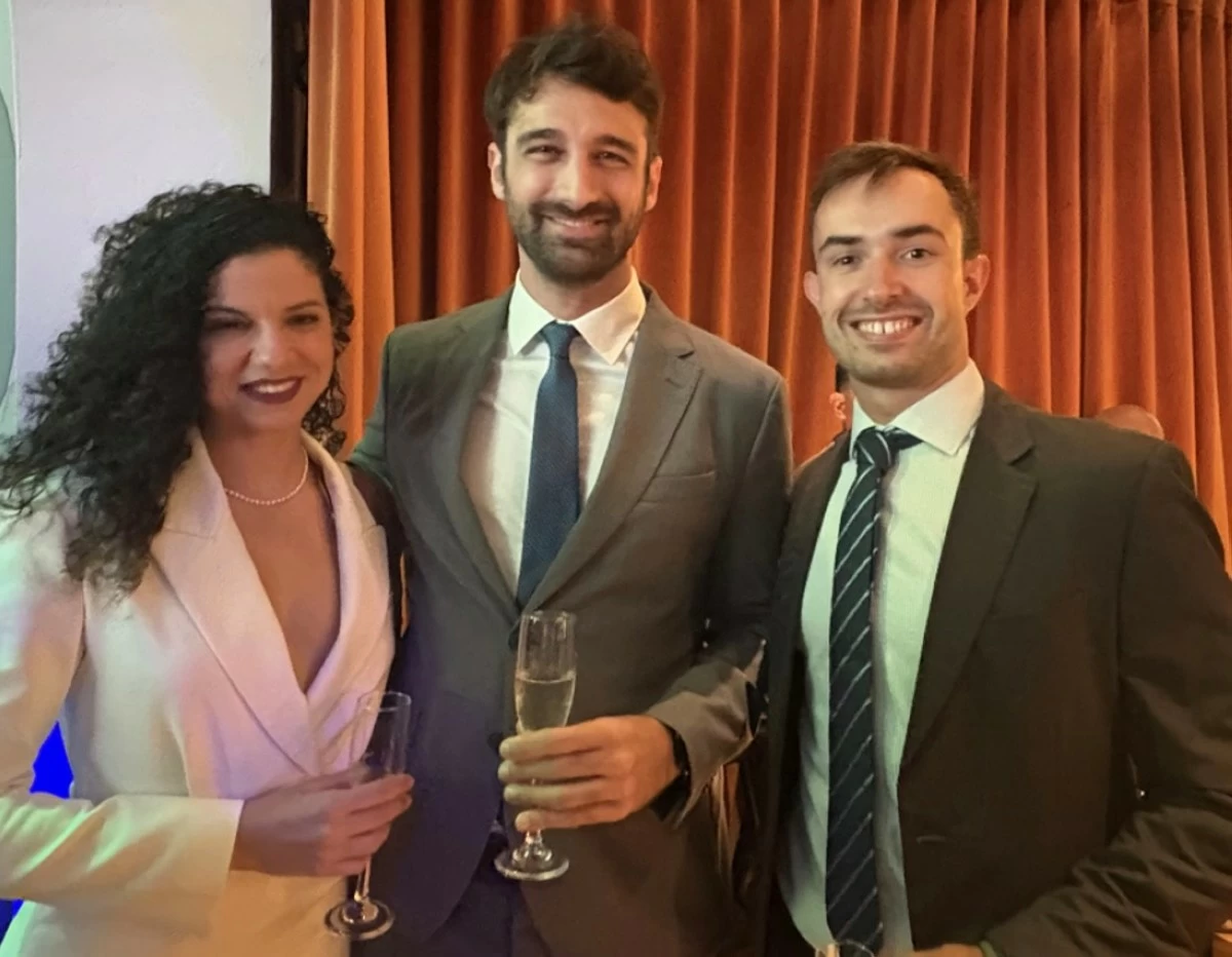 Bianca Guedes, Consular Section Head Secretary Fabricio Sordoni of Argentina Embassy and  Jaime Hernandez

