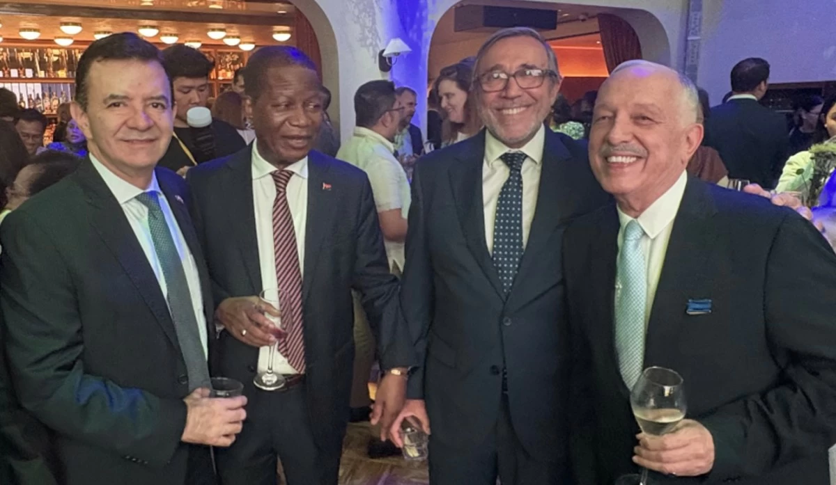 Ambassador Edgar Rodrigo Rojas Garavito  of Colombia Embassy  with Ambassador Daniel Antonio Rosa of Angola Embassy , Ambassador Ricardo Luis Bocalandro of Argentina Embassy and Ambassador Gilberto Moura