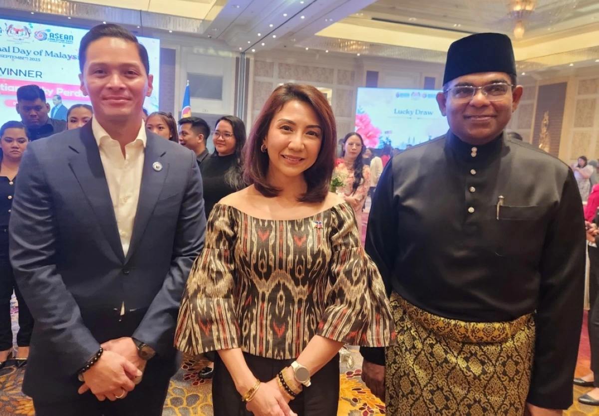 Congressman Duke Frasco with his spouse Secretary  Christina Frasco of Department of Tourism and Ambassador Abdul Malik Melvin Castelino