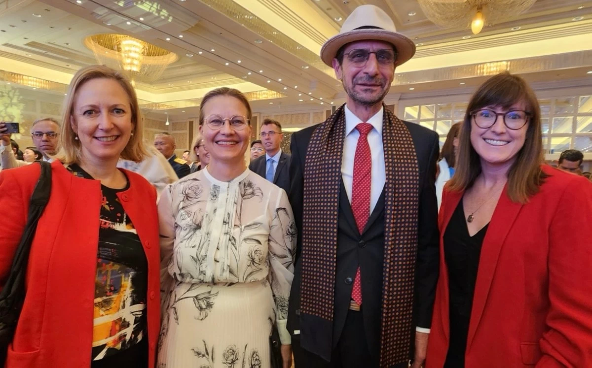 Ambassador Anna Ferry of Sweden Embassy, Ambassador Saija Nurminen of Finland Embassy, Ambassador Mounir Y.K. Anastas of Palextine Embassy and  Ambassador Emma Hickey of the Ireland Embassy