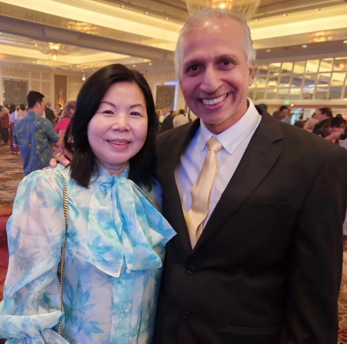 Counsellor Christopher Jacobs of the Singapore Embassy and spouse Jerin