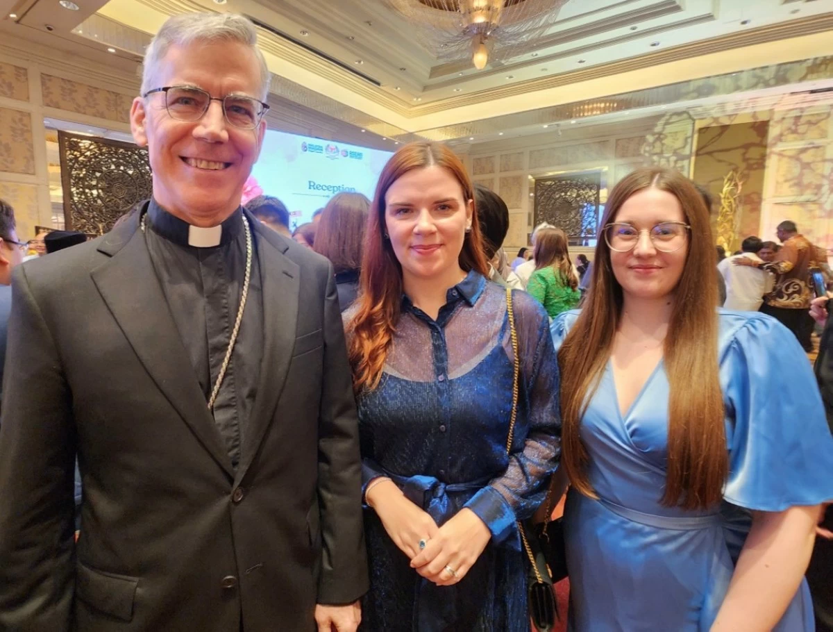 Archbishop Charles John Brown with Ambassador Dr. Titanilla Tóth of Hungary Embassy

