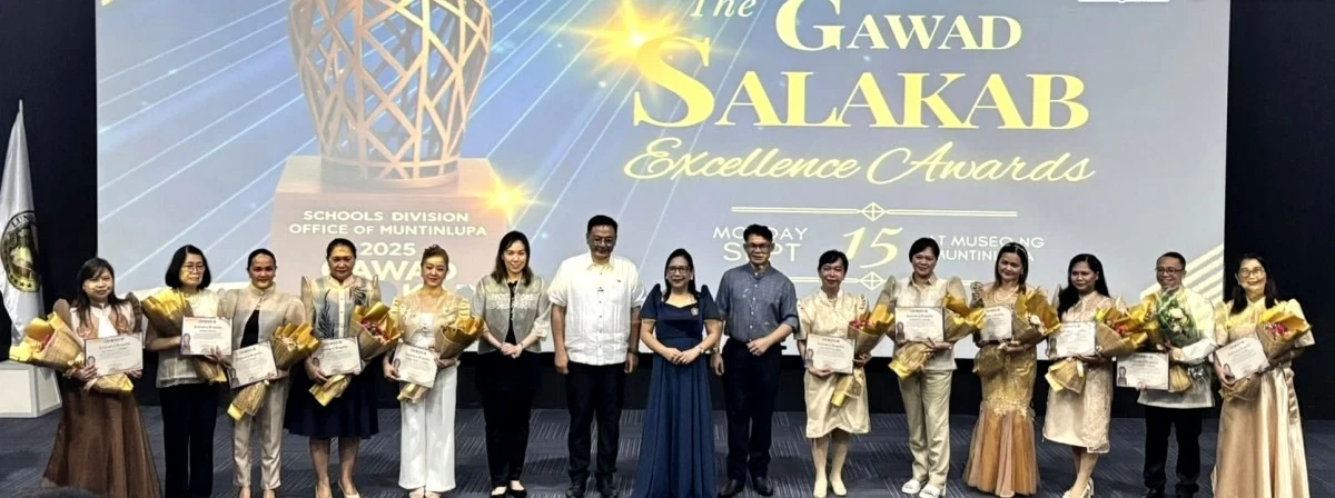 1st Gawad Salakab Excellence Awards (Photo from Muntinlupa SDO on Facebook)