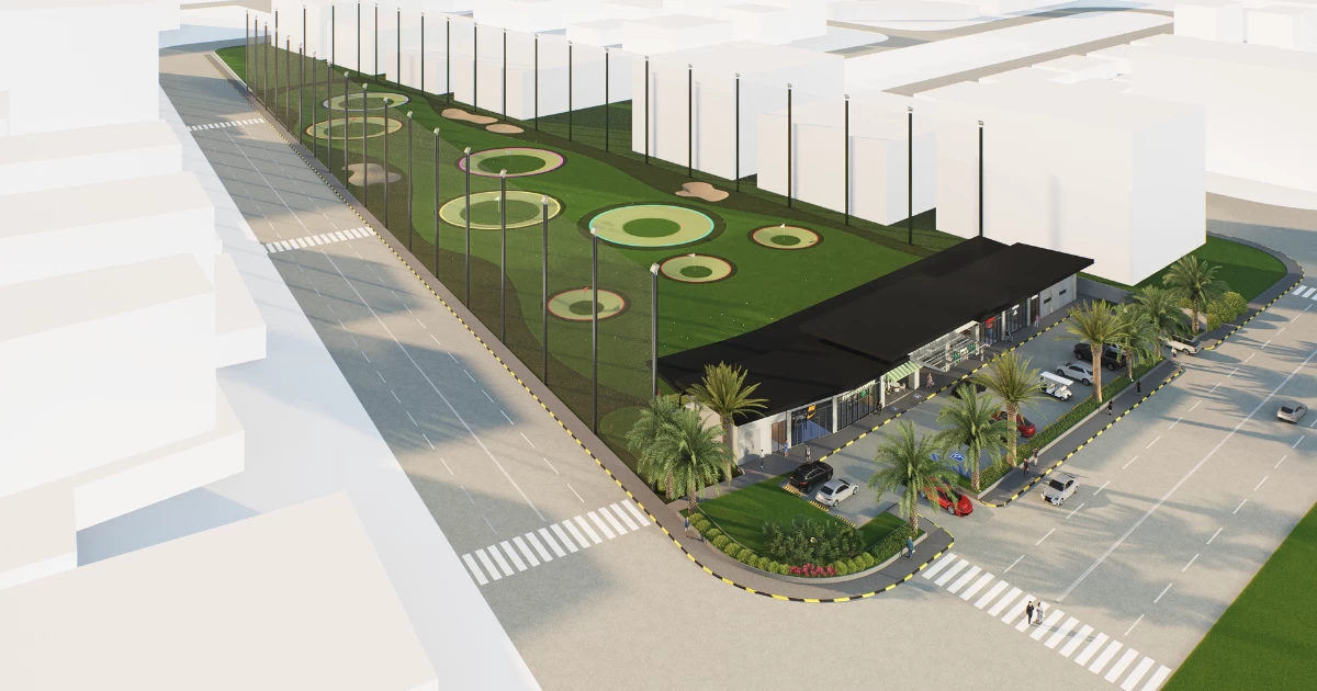 The Golf Range at Lima Estate combines leisure and residential development. (Artist's perspective)