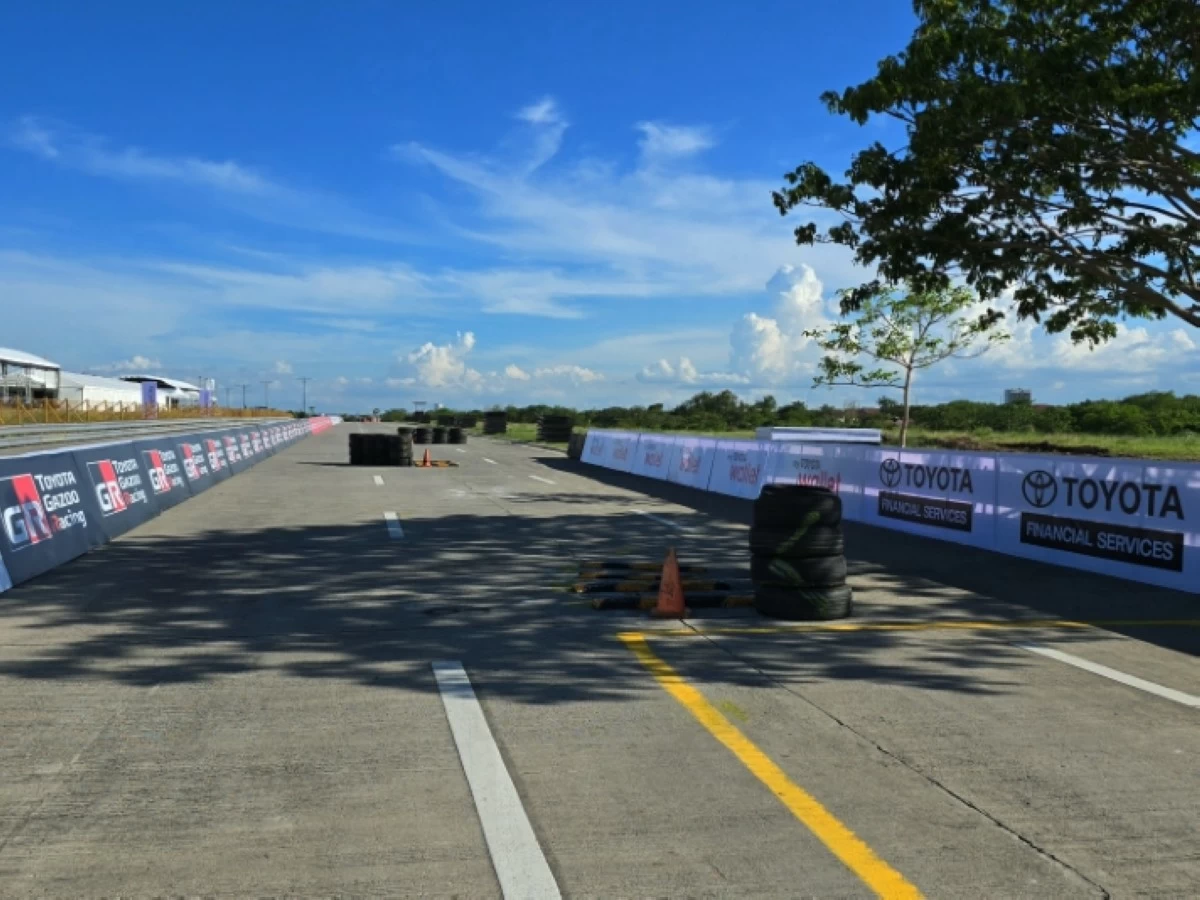 On-track view of the Villar City street circuit, taken during a morning trackwalk.