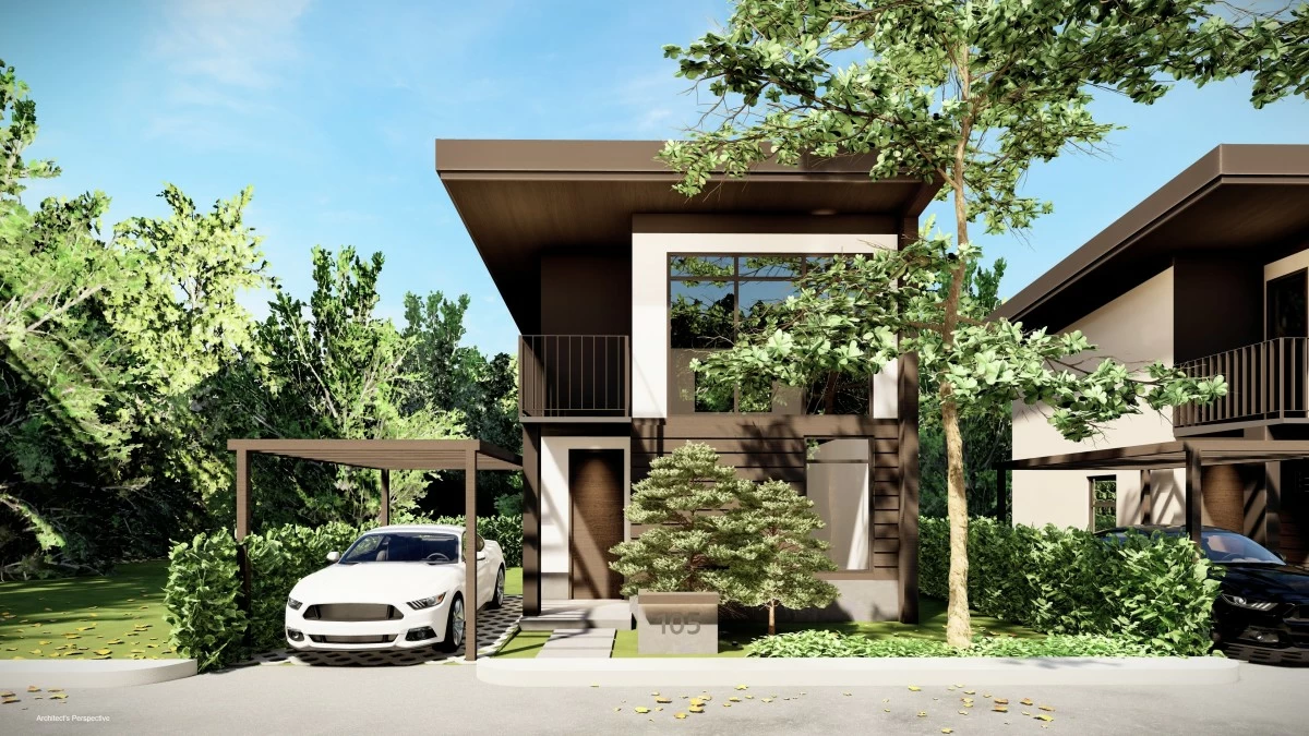 Alia, attached cabin with three-bedroom options (Artist's perspective)