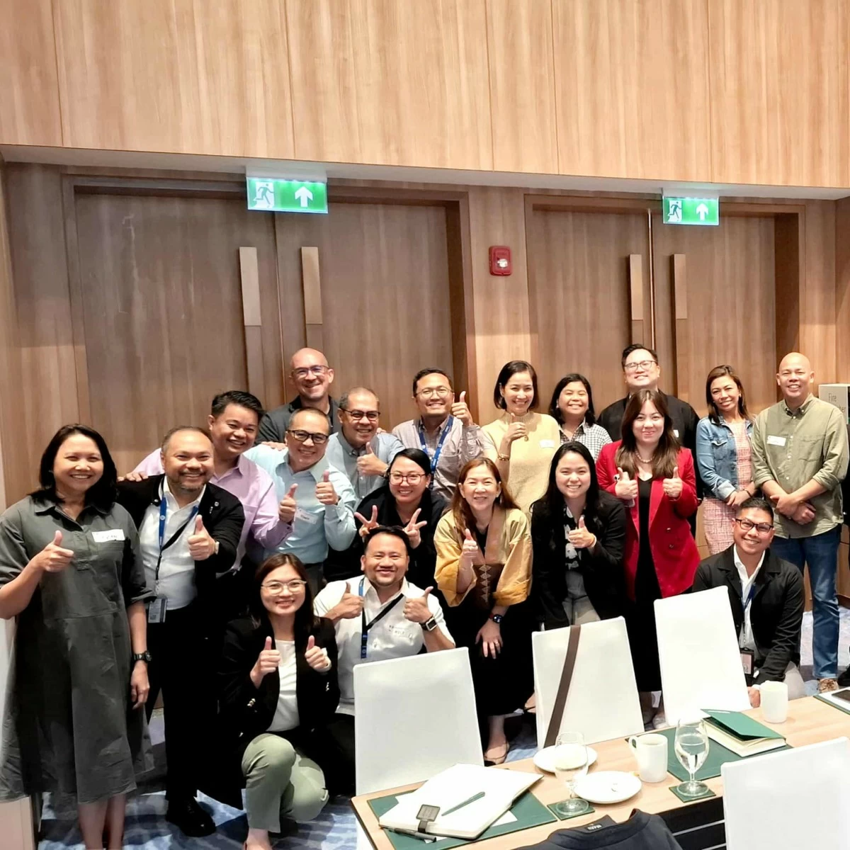 “Great plans are built with great teams.” Arch. Pam de Guzman with her SMDC peers during the strategic planning session.