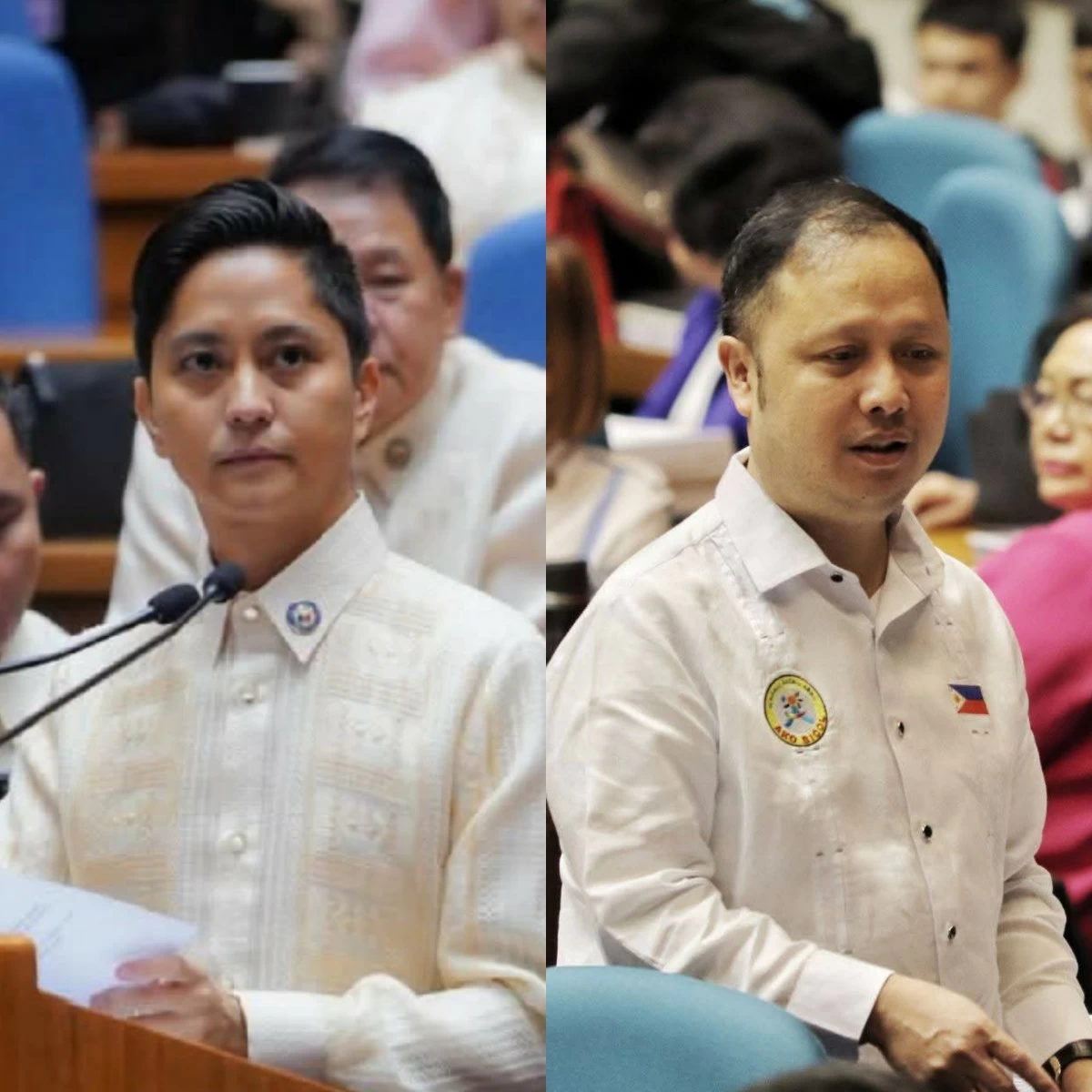 Ilocos Norte 1st district Rep. Sandro Marcos (left), Ako Bicol Party-list Rep. Zaldy Co (Facebook)