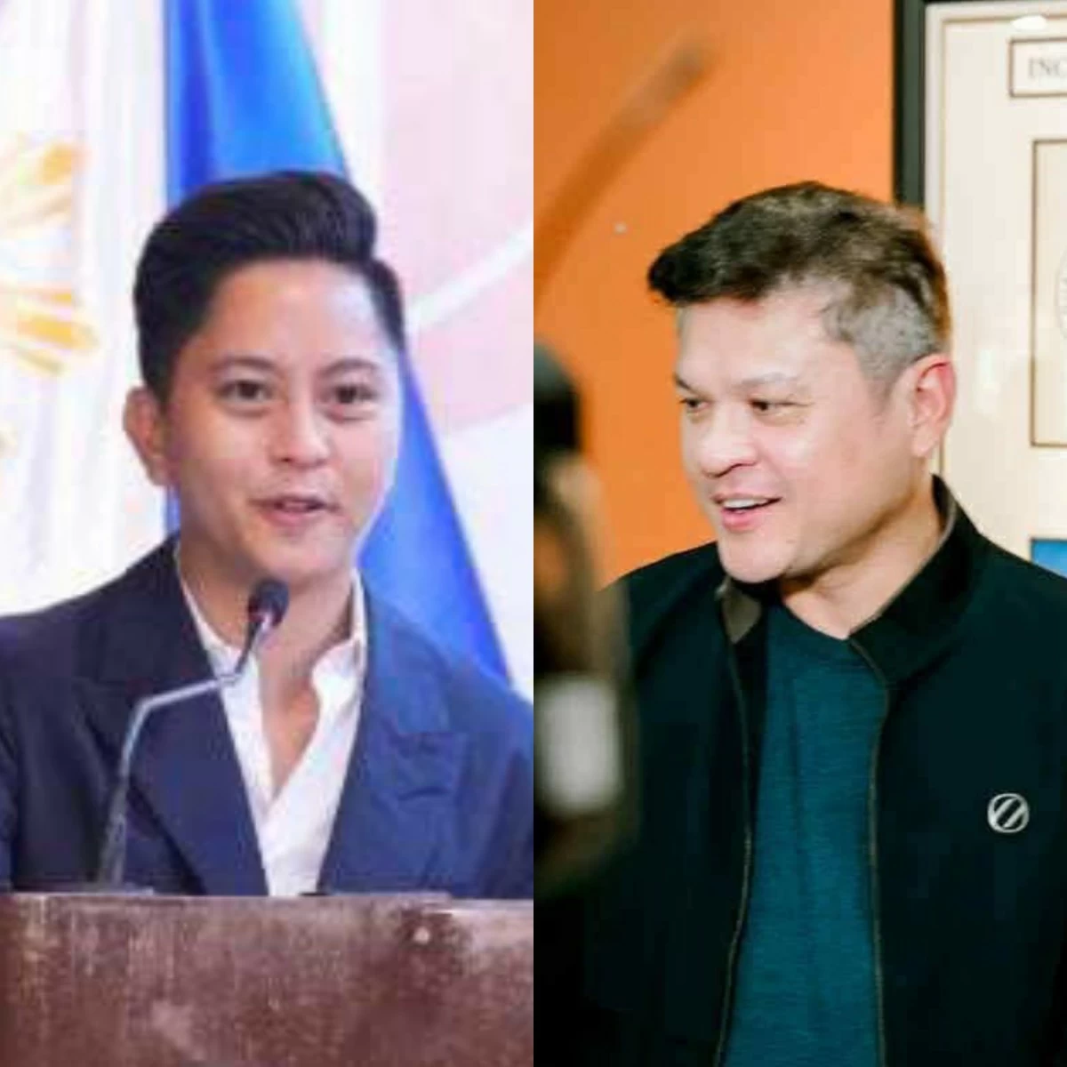 Ilocos Norte 1st district Rep. Sandro Marcos (left), Davao City 1st district Rep. Paolo Duterte (PPAB, Facebook)
