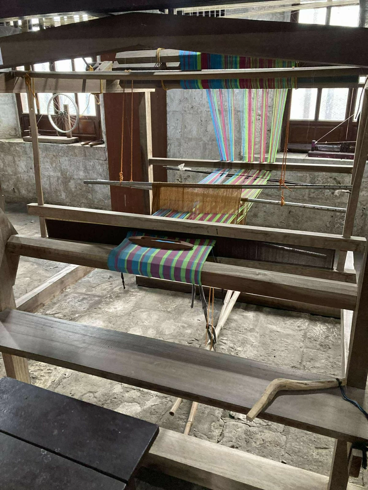 BLAST FROM THE PAST A traditional weaving device on display at the Bahay na Bato in Antique.