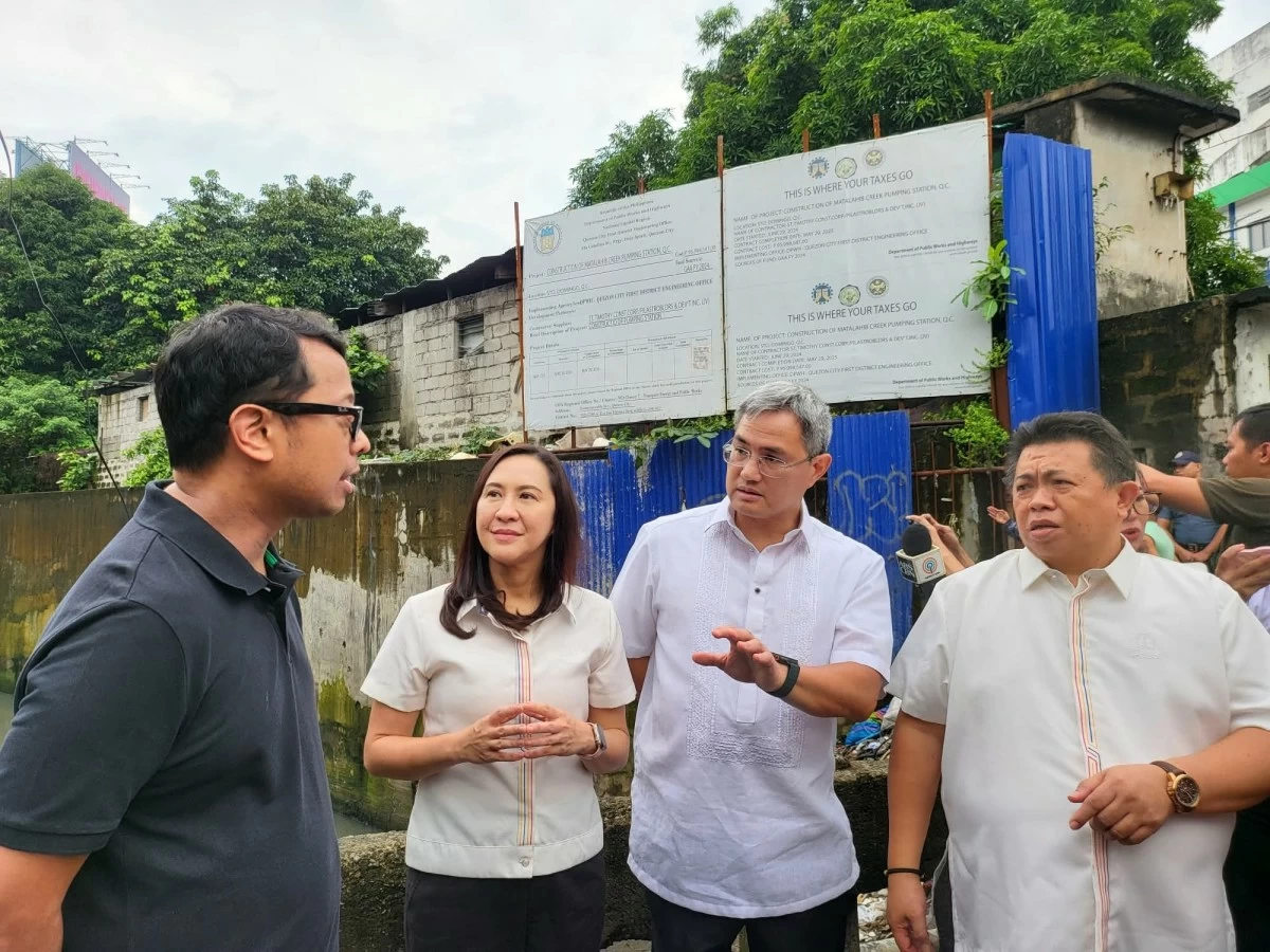 Mayor Joy Belmonte led the ICI members to visit several flood control project sites in the city. (Photo from Mayor Joy Belmonte)