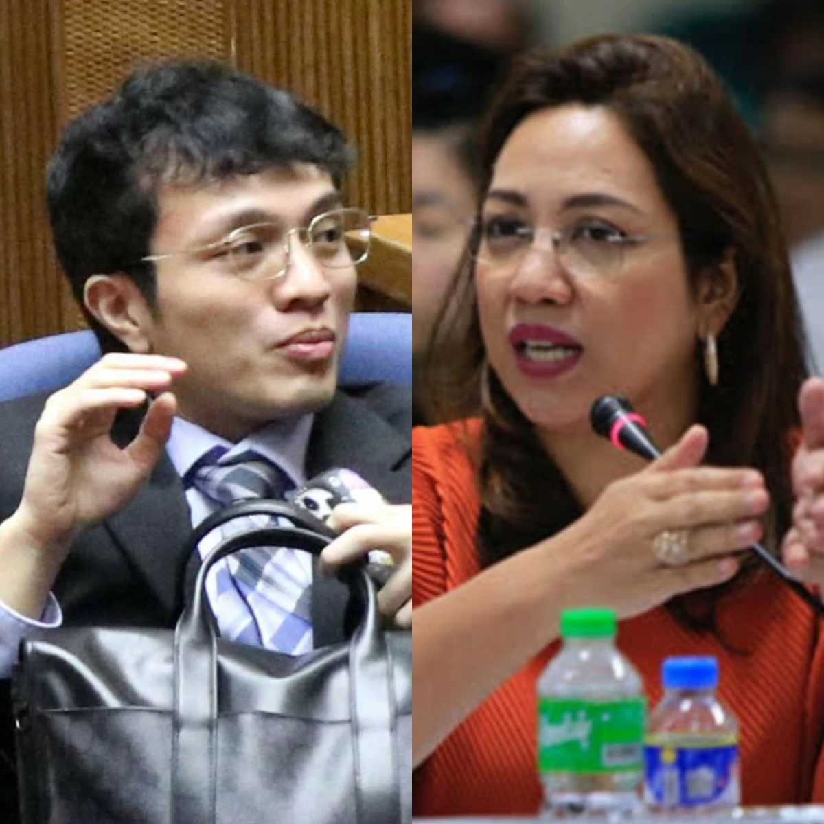 Cavite 4th district Rep. Francisco "Kiko" Barzaga (left), Iloilo 1st district Rep. Janette Garin (MANILA BULLETIN)