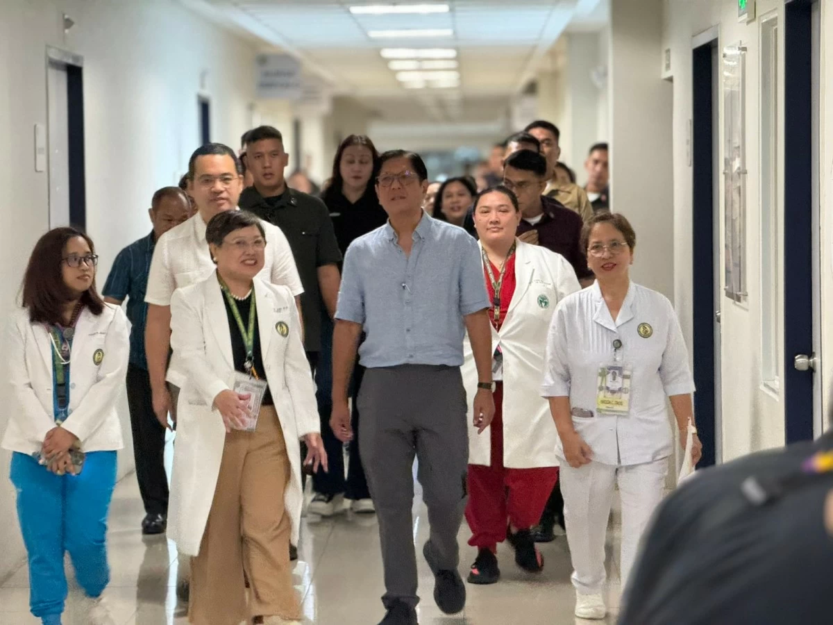 President Ferdinand &#039;Bongbong&#039; Marcos Jr. visits the Dr. Jose Fabella Memorial Hospital in Manila to check on the implementation of the government&#039;s Zero Balance Billing program, on Sept. 20, 2025. (MPC Pool)