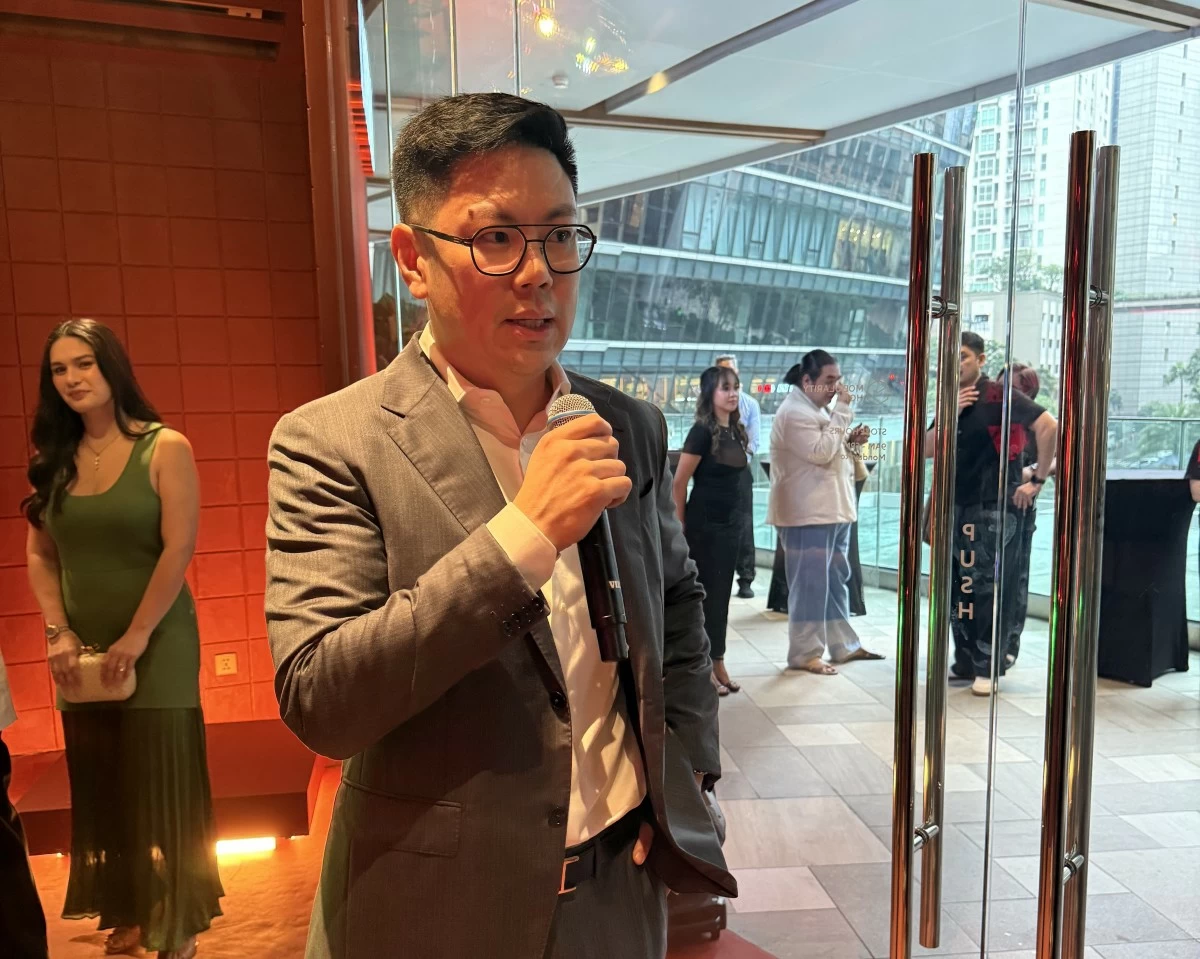 Brian Hontiveros giving us the showroom tour