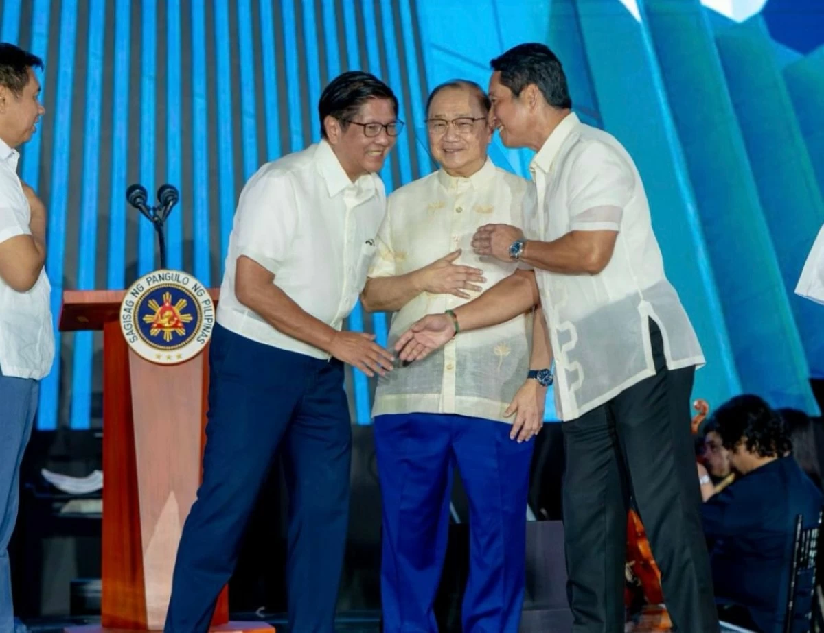 During the late April launch of VITRO; President Ferdinand Marcos Jr., Manuel Pangilinan, and Mike Toledo. 